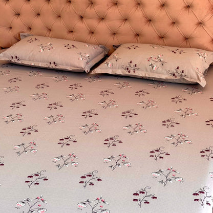 King Size Bed Sheet with 2 Pillow Covers