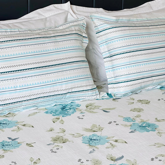 King Size Bed Sheet with 2 Pillow Covers